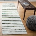 thumbnail image 2 of SAFAVIEH Montauk Rowena Striped Runner Rug, Green/Ivory, 2'3" x 9', 2 of 8