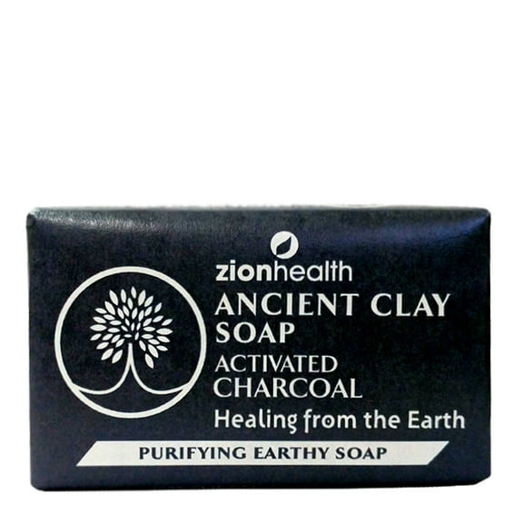 Zion Health Ancient Clay Soap Charcoal 6 oz Bar Soap