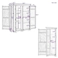 thumbnail image 2 of 5.5x4.1FT Outdoor Wood Storage Shed, Garden Tool Cabinet with Waterproof Asphalt Roof and 7 Different-size Compartments, Hooks Storage Shed with 4 Lockable Doors, 2 of 5