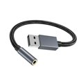 thumbnail image 2 of USB to 3.5mm (female) audio adapter Grey Grey, 2 of 8