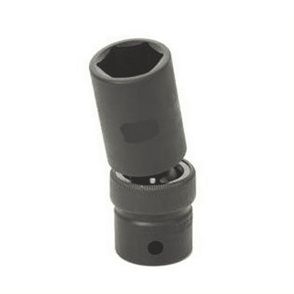 Grey Pneumatic 1/2" Drive x 13mm Deep Universal Socket 6 Point - Black