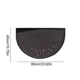 thumbnail image 3 of Partheme Door Mat Outdoor Indoor Entrance Doormat-Semicircular Durable Non Slip Front Door Mat for Outside Inside Entry Entryway Dirt Trapper for Muddy Paws and Shoes, C, 3 of 6