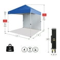 thumbnail image 4 of CROWN SHADES 8x8 Pop Up Canopy with 1 Side Wall One Push Setup Easy Outdoor Sun Shade for Events Parties Camping Blue, 4 of 6