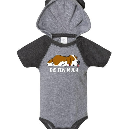 

Inktastic Napping Dis Tew Much St. Bernard Gift Baby Boy or Baby Girl Bodysuit