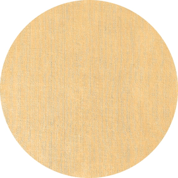 Ahgly Company Indoor Round Solid Brown Modern Area Rugs, 4' Round