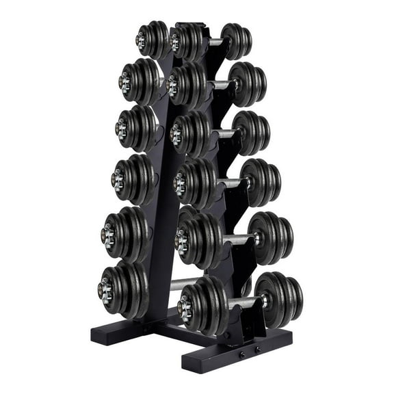 ZIHUI Dumbbell Storage Rack Compact A-Frame Dumbbell Rack Dumbbell Racks Home Gym Space Saver A-Frame Dumbbell Rack Store 6 Pairs Of Dumbbells sturdy