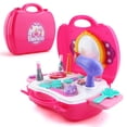 thumbnail image 1 of Lubelski 21 Pcs Rouge à Lèvres Maquillage Simulé Miroir Étui Ensemble Cosmétique Jeu d'Imitation Jouet Fille, 1 of 6