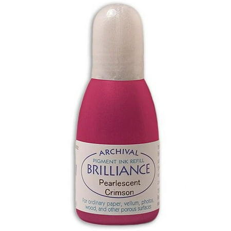 Tsukineko Brilliance Pearl Crimson Ink Refill