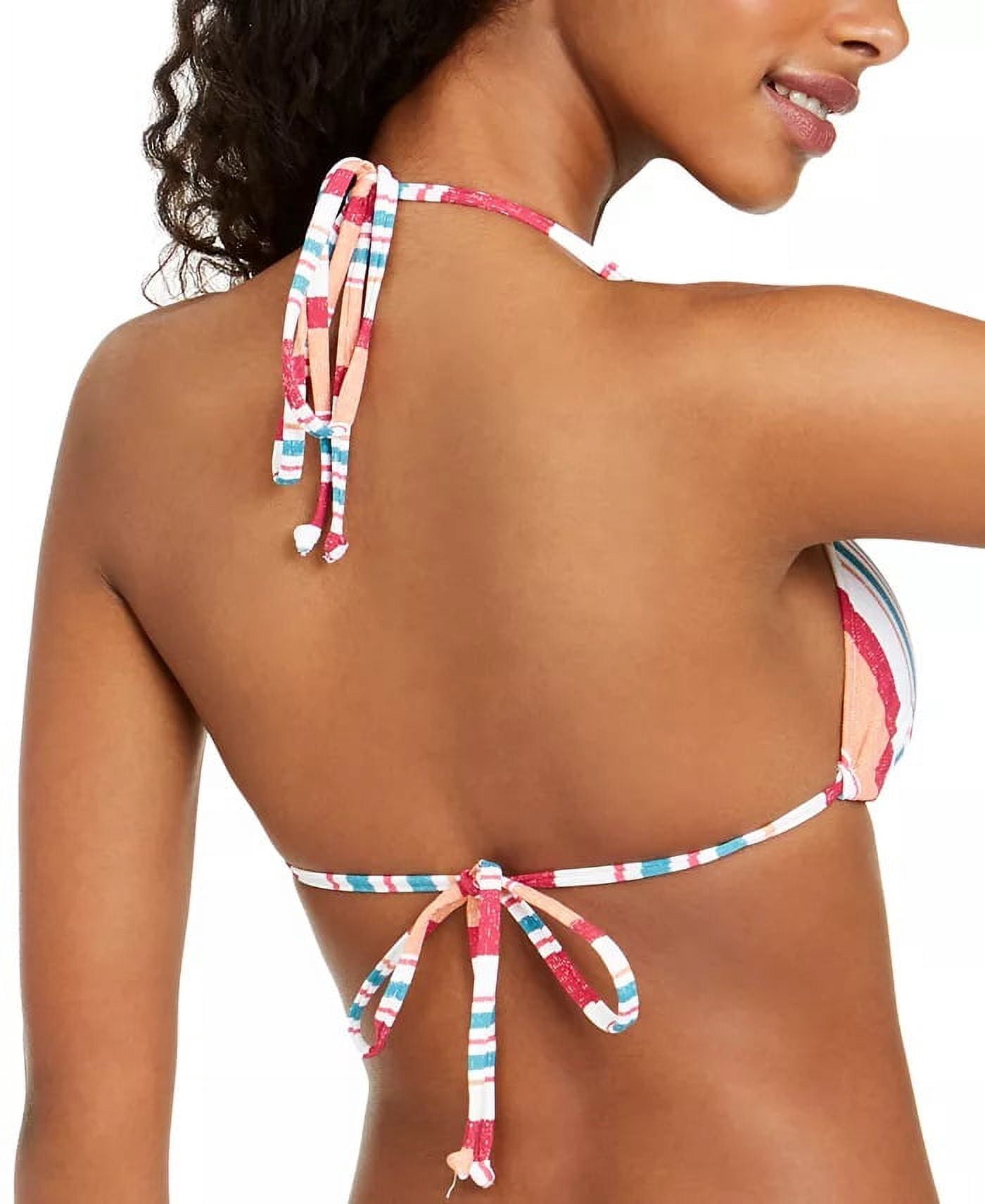 Roxy Womens Triangle Bikini Top Bathing Suit Swimsuit Padded
