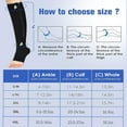 thumbnail image 2 of Sunm Boutique 2 Pairs Zipper Compression Socks 15-20 mmHg Open Toe Compression Stocking for Women and Men, 2 of 6