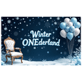 thumbnail image 2 of LUUFILx Winter Wonderland Party Decoration Background for First Birthday Photography Props Photo Backdrop 1st Birthday Celebration Banner Event Supplies, 2 of 8