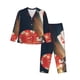 thumbnail image 1 of Balery Casino Poker Chips Conjunto de Pijama con Estampado para Mujer, Conjunto de Dos Piezas con Manga Larga, Ropa de Dormir Suave con Bolsillos, Pijamas Cómodos-Large, 1 of 7