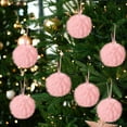 thumbnail image 4 of Furry Christmas Ball Ornaments, Soft Fuzzy Fleece Balls Xmas Tree Hanging Ornaments Holiday Christmas Decoration, 4 of 6