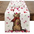 thumbnail image 2 of Camino de mesa para el día de San Valentín, hogar, comedor, sala de estar, mesa de comedor, decoración de vacaciones para interiores y exteriores, mantel, 2 of 4