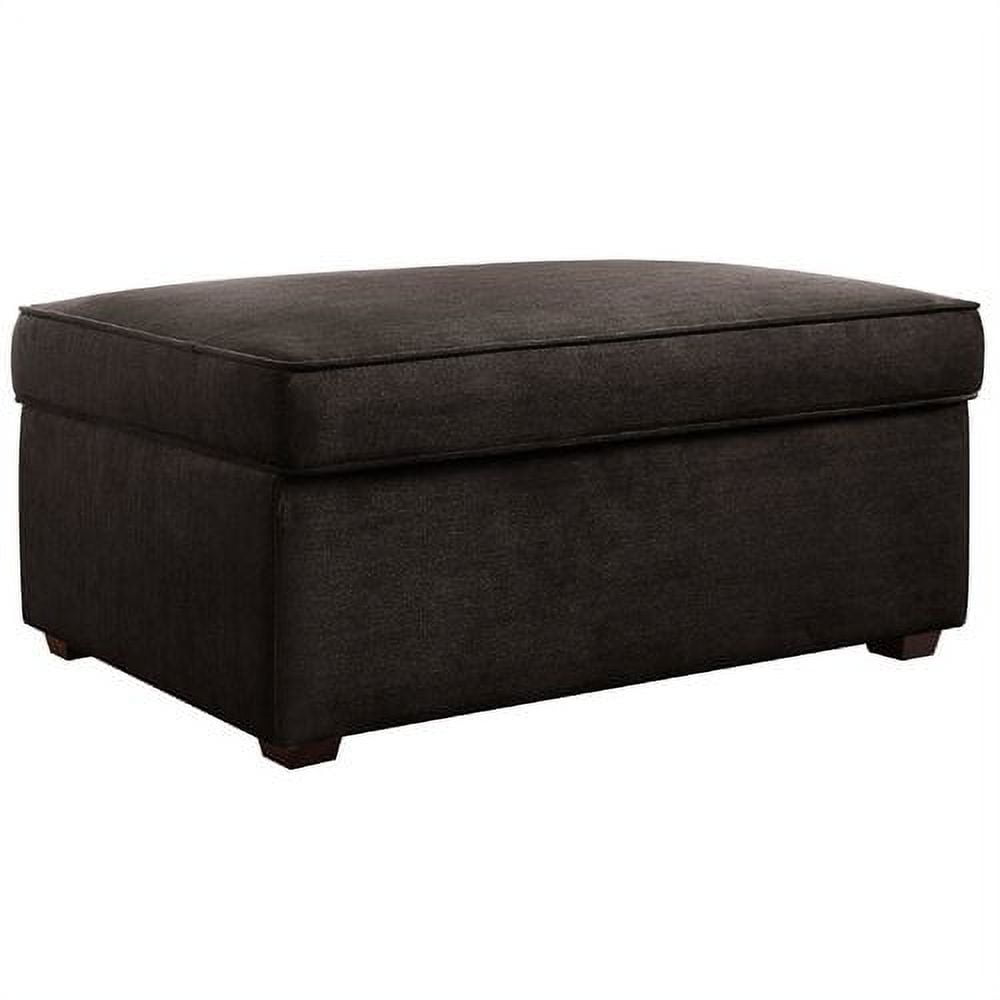 Serta Olin Upholstered Footrest Ottoman with Storage, Granite Gray