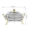 thumbnail image 5 of Toolven Portable Chafing Dish with Fuel Holder – Heat-Resistant Stainless Steel, Ideal for Parties & Picnics, 5 of 7