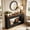 Black, variant on Fnova 55" Modern Console Table with 2-Tier Storage, Farmhouse Wood Entryway Table, Narrow Sofa Table for Living Room, Hallway, Behind Couch