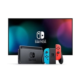 Restored Nintendo HAD-S-KABAA Console with Neon Blue and Neon Red Joy-Con (2019 Version), Nintendo Switch (Refurbished)