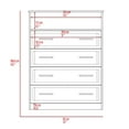 thumbnail image 2 of DEPOT E-SHOP Serbian Four Drawer Dresser, Superior Top, One Open Shelf, Light Gray / White, 2 of 5