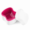 thumbnail image 4 of Toothpaste Denture Cup Bath Box Case With Strainer Basket Retainer Case Soaking Container Denture Cleaning Cup For Upper And Lower(Light Green), Tooth care for Women, 4 of 9