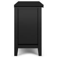 thumbnail image 5 of Simpli Home Artisan SOLID WOOD 24 inch Wide Contemporary Bedside Nightstand Table in Black, 5 of 14
