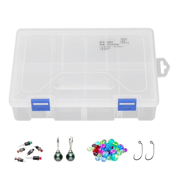 Organizador De Compartimentos, Resistente 8 Rejillas, Contenedor De Almacenamiento De Compartimentos Multifuncional Transparente Ajustable Para Accesorios Electrónicos