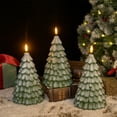 thumbnail image 6 of YujiCraft Mini Christmas Tree Night Light Plug-in Warm White Bedside Lamp for Bedroom Desk Holiday Decor,green, 6 of 7