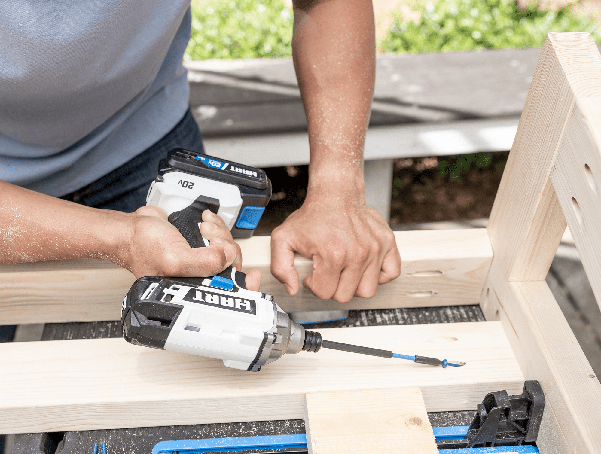 HART 20-Volt Cordless Impact Driver Kit, (2) 20-Volt 1.5Ah Lithium-Ion Battery