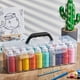 thumbnail image 5 of Caja de Almacenamiento de 3 Piezas para Pinturas Acrílicas de 56 Ml, Organizador Portátil de Acrílico para Manualidades con Asa, 30 Negras., 5 of 5