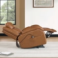 thumbnail image 5 of ReNest Dual Motor Power Lift Recliner with Massage and Heat, Top-Grain Leather, USB and Type-C Charging，Saddle, 5 of 28
