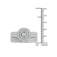 thumbnail image 4 of 1 Carat T.W. Diamond Double Halo 10kt White Gold Engagement Ring Set, 4 of 5