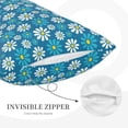 thumbnail image 5 of Fotbe Daisies Flowers Pillow Cases - Envelope Closure - Luxury, Extra Soft, Cooling Pillow Covers - Wrinkle, Fade, Stain Resistant-14"x20", 5 of 8