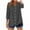 01 Dark Gray, variant on Fewfanhot Blouses for Women Dressy Casual V Neck Button Down Shirts Dressy Casual Collarless Gauze Summer Blouses
