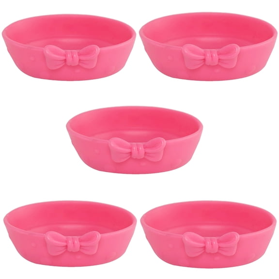 5PCS Mini Pet Bed Accessories,fit for lps Cats Dogs Shorthair Cat Collie Dachshund Cocker Spaniel Mini Toy Figurines