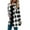 White, variant on Meichang Womens Buffalo Plaid Cardigans Long Sleeve Elbow Patch Draped Open Front Cardigan Shirt Flannel Jacket Coat Cozy Knit Sweater Outwear