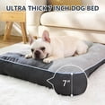 thumbnail image 3 of BOFNL Orthopedic Dog Beds with Pillow for Medium Sized Dogs, Thick Soft Pet Mattress, Washable & Non-Slip Bottom, up to 40 lbs, 32"x25"x7", Gray, 3 of 9