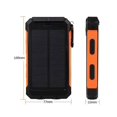 thumbnail image 2 of Lishi Portable Solar Charger Power Bank - Built-in Flashlight, Orange, 2 of 4