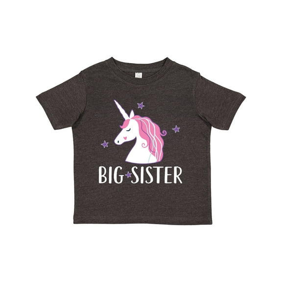 Inktastic Big Sister Unicorn Girls Toddler T-Shirt