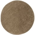 thumbnail image 2 of SAFAVIEH New York Willis Plush Solid Shag Area Rug, Dark Beige, 6'7" x 6'7" Round, 2 of 6