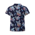 thumbnail image 2 of Jowowha Petits Garçons Été Plage Décontracté Aloha Luau Chemises Col Rabattu Hauts Tropicaux Tenue de Jeu Type m 130, 2 of 7