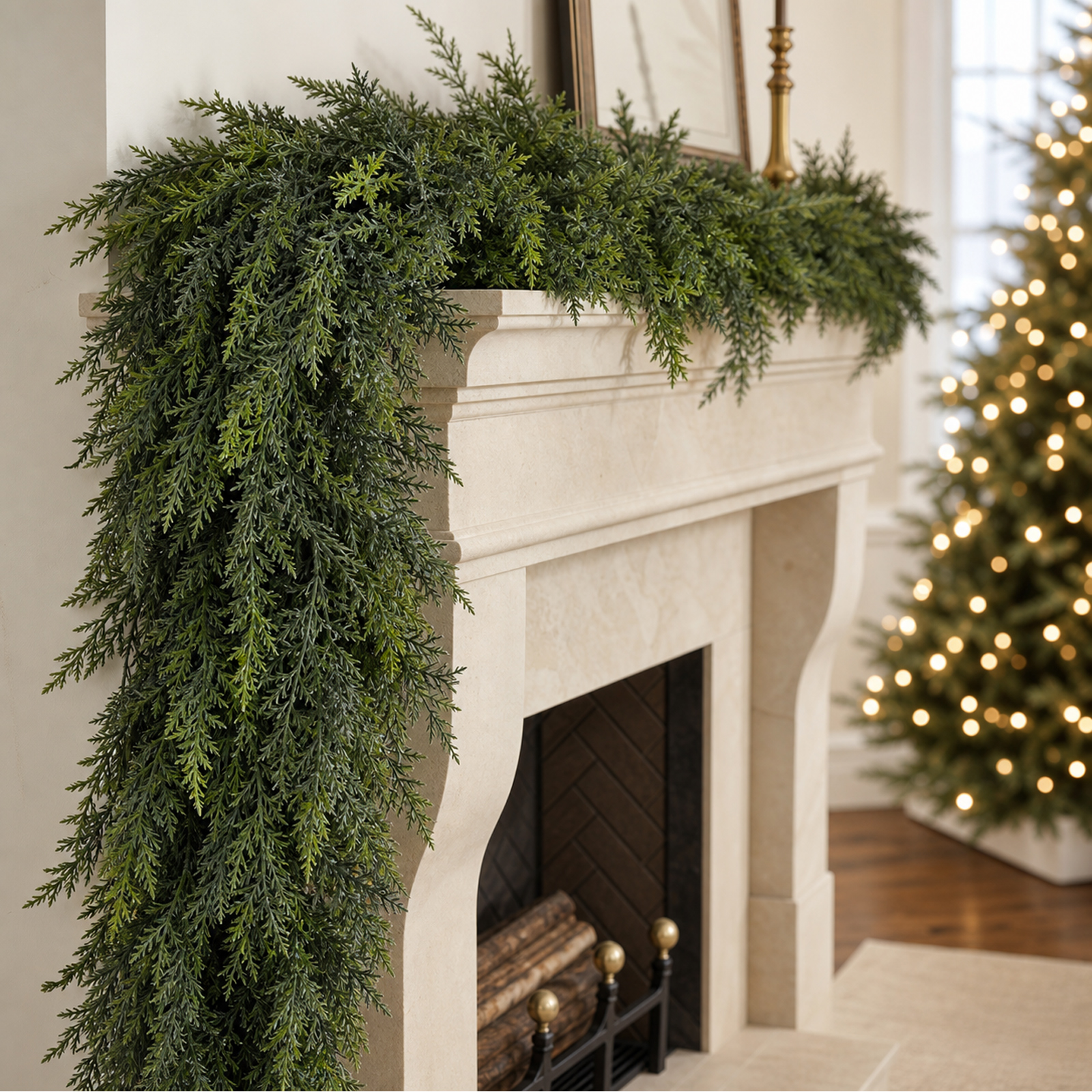 Lolsea 9-Foot Artificial Christmas Cedar Garland photo 4
