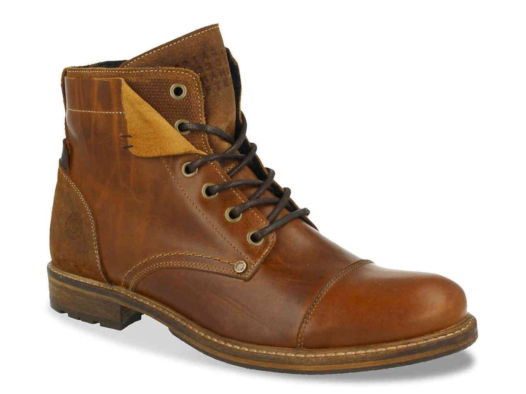 Bullboxer Bullboxer Mens Kelden Leather Almond Toe Ankle
