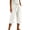 White, variant on SBYOJLPB Women's Capris Pants Solid Color Casual Capris Trousers with Pockets and Drawstring