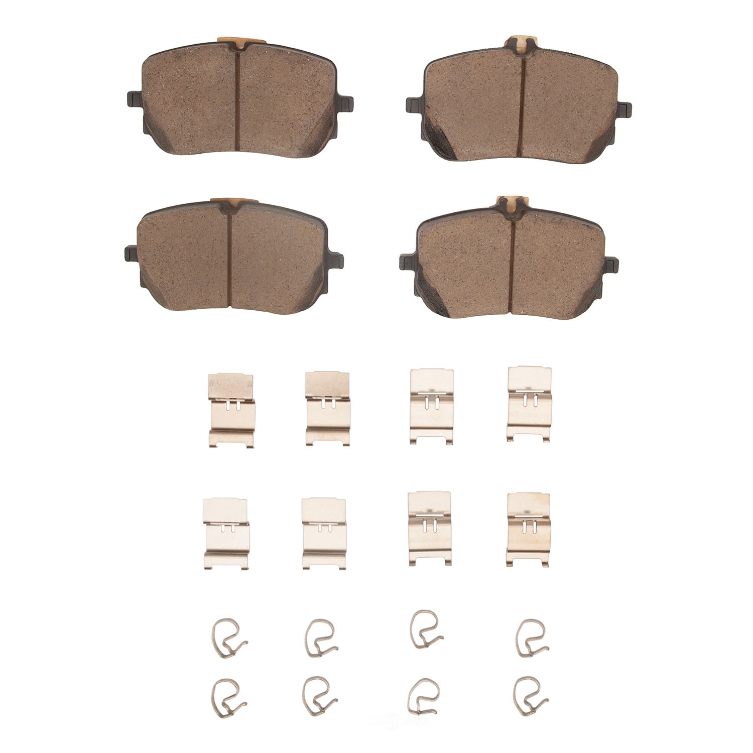Dynamic Friction Company 1600-2206-01 DFC EURO 5000 Ceramic Brake Pads and Hardware Kit