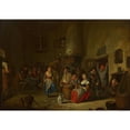thumbnail image 3 of Hubert van Ravesteyn 18x14 Black Modern Framed Museum Art Print Titled - Merry-Making in a Tavern, 3 of 5