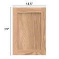 thumbnail image 2 of Onestock Unfinished Oak Cabinet Door, Shaker Style - 14.5W x 29H, 2 of 6