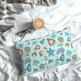 thumbnail image 5 of Pofeuu Sea Shells 2 Print Polyester Microfiber Plush Pillowcases, Super Soft and Cozy Pillow Case Covers with Envelop Closure（Pillow core not included）-16"x24", 5 of 6
