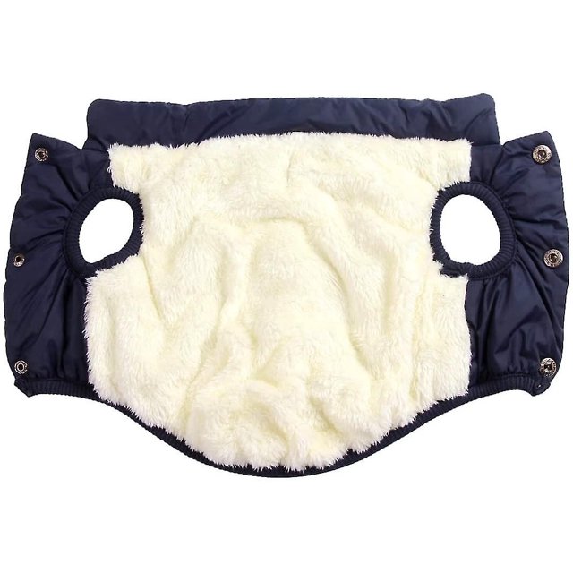 Abrigo para perros de 2 capas resistente al viento con forro polar extra cálido y suave