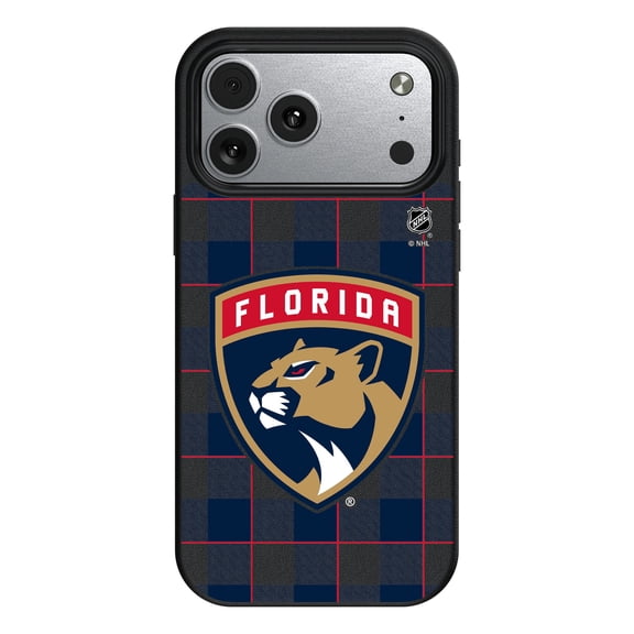 Keyscaper Florida Panthers Plaid iPhone Magnetic Bump Case