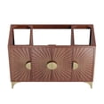 thumbnail image 3 of Pemberly Row 48" Solid Mango Wood Bathroom Vanity Cabinet in Walnut, 3 of 7
